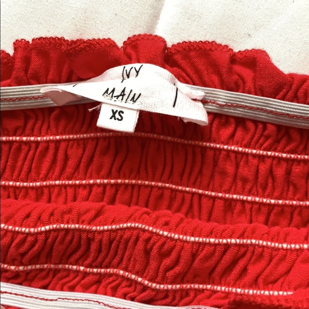 Red Tube Top - Picture 2 of 3